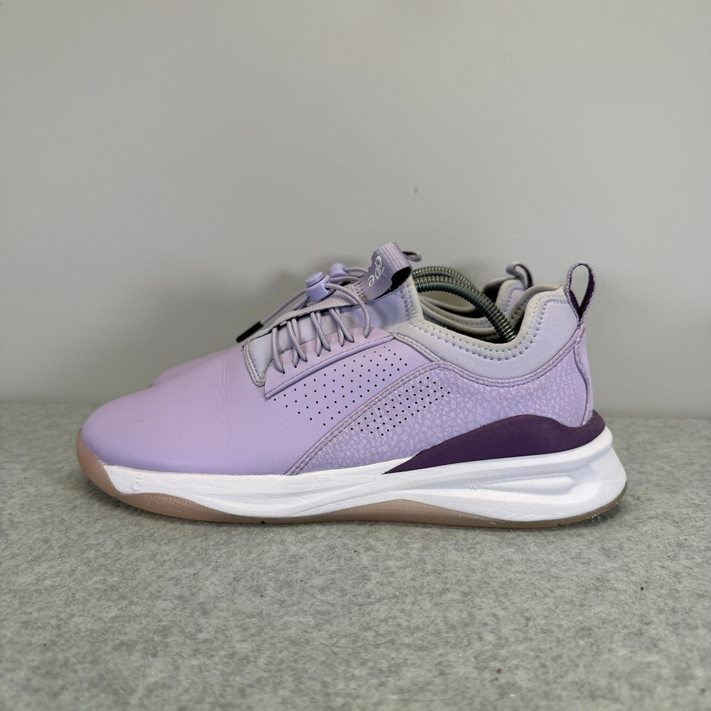 Clove Womens Shoes Size 8.5 Lavender Purple & White Leather Nursing Sneakers